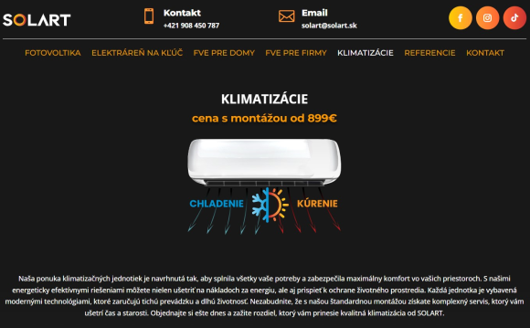 Klimatizácia – chladenie a kúrenie